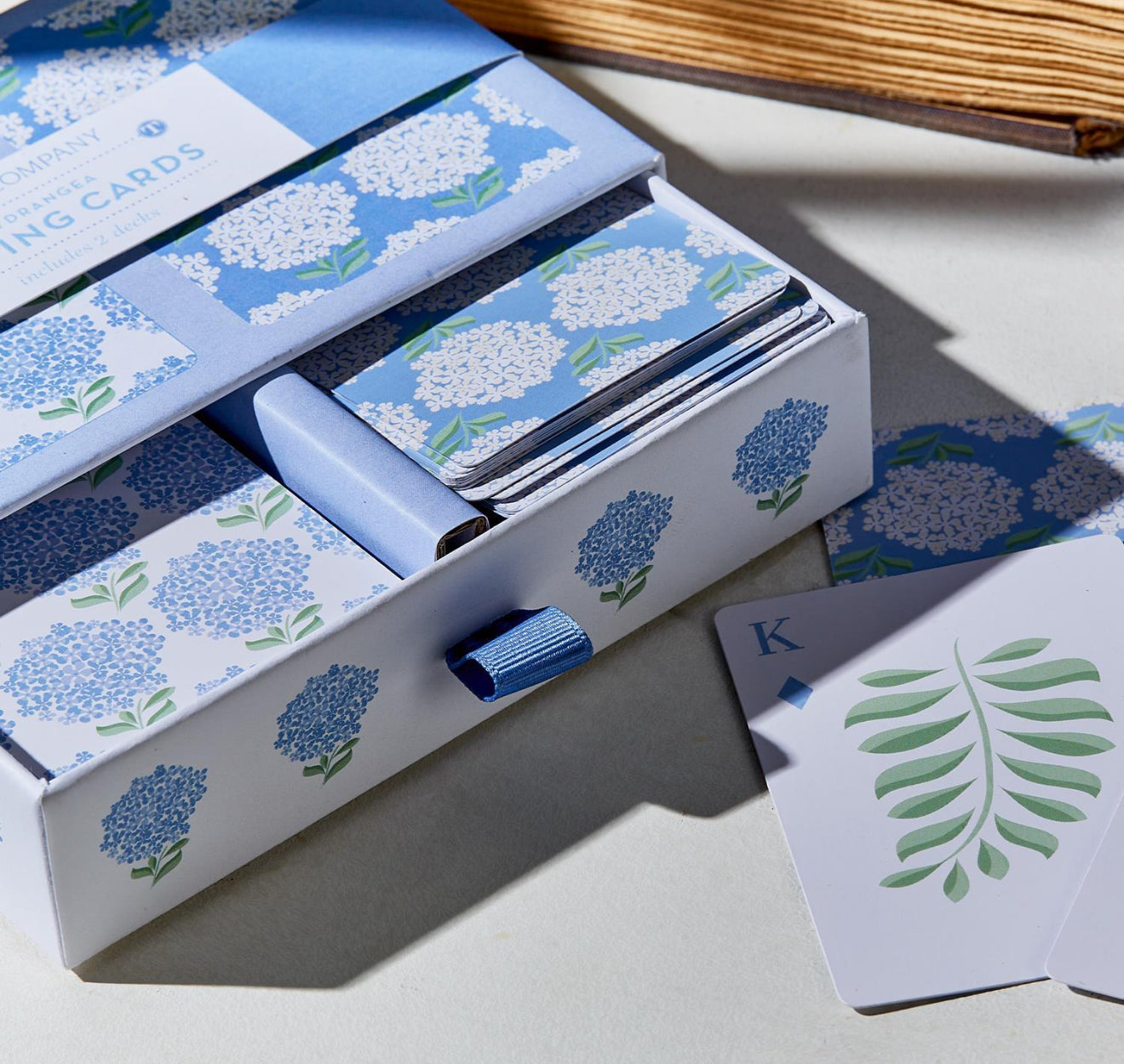Hydrangea Playing Cards In Gift Box