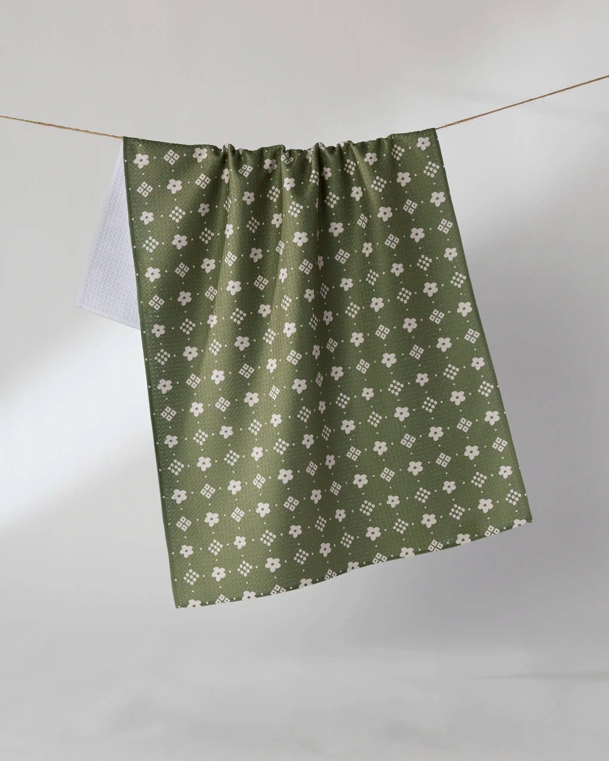 Green Gables Tea Towel Geometry