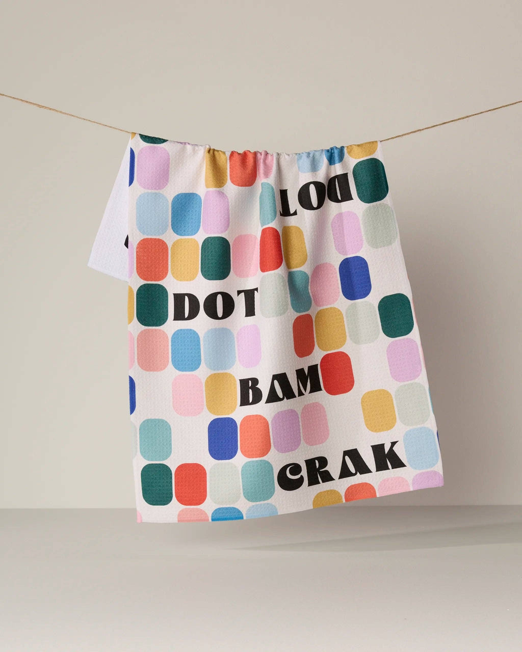 Tile Talk- Mahjong Tea Towel Geometry