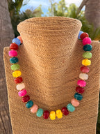 Multi Color Beaded Necklace