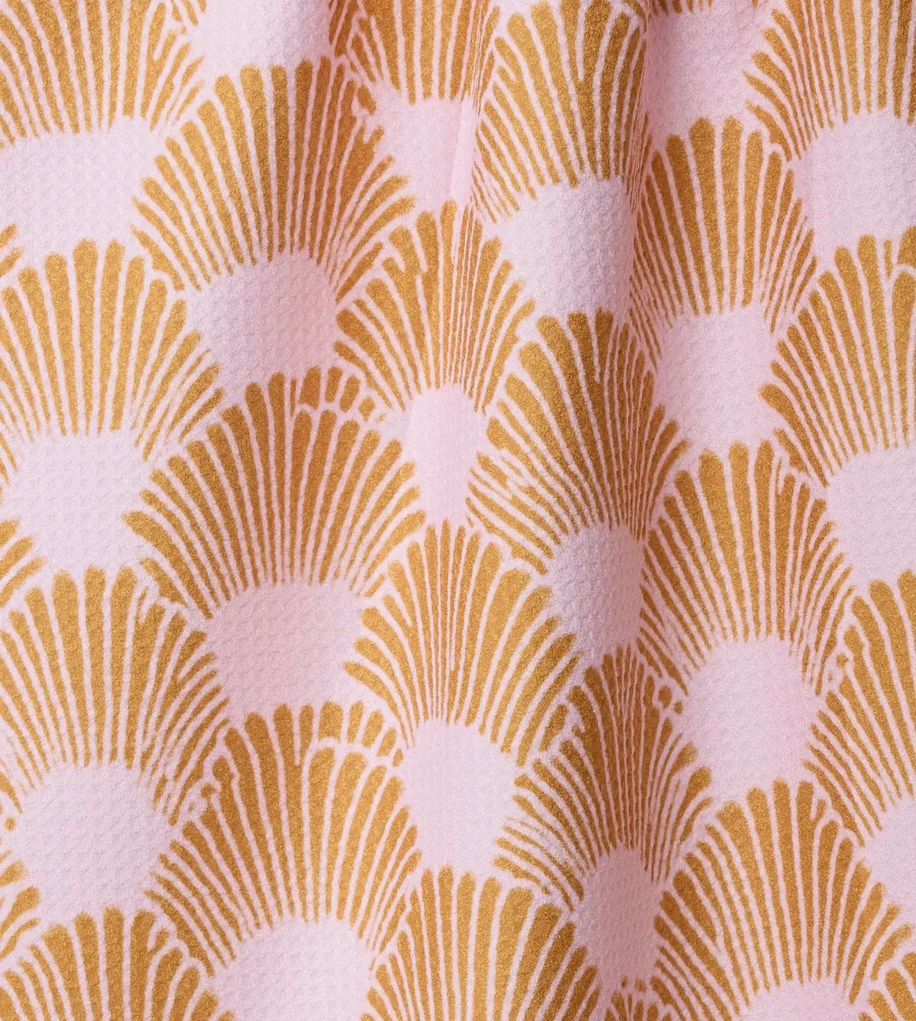 Royal Scallop Tea Towel Geometry
