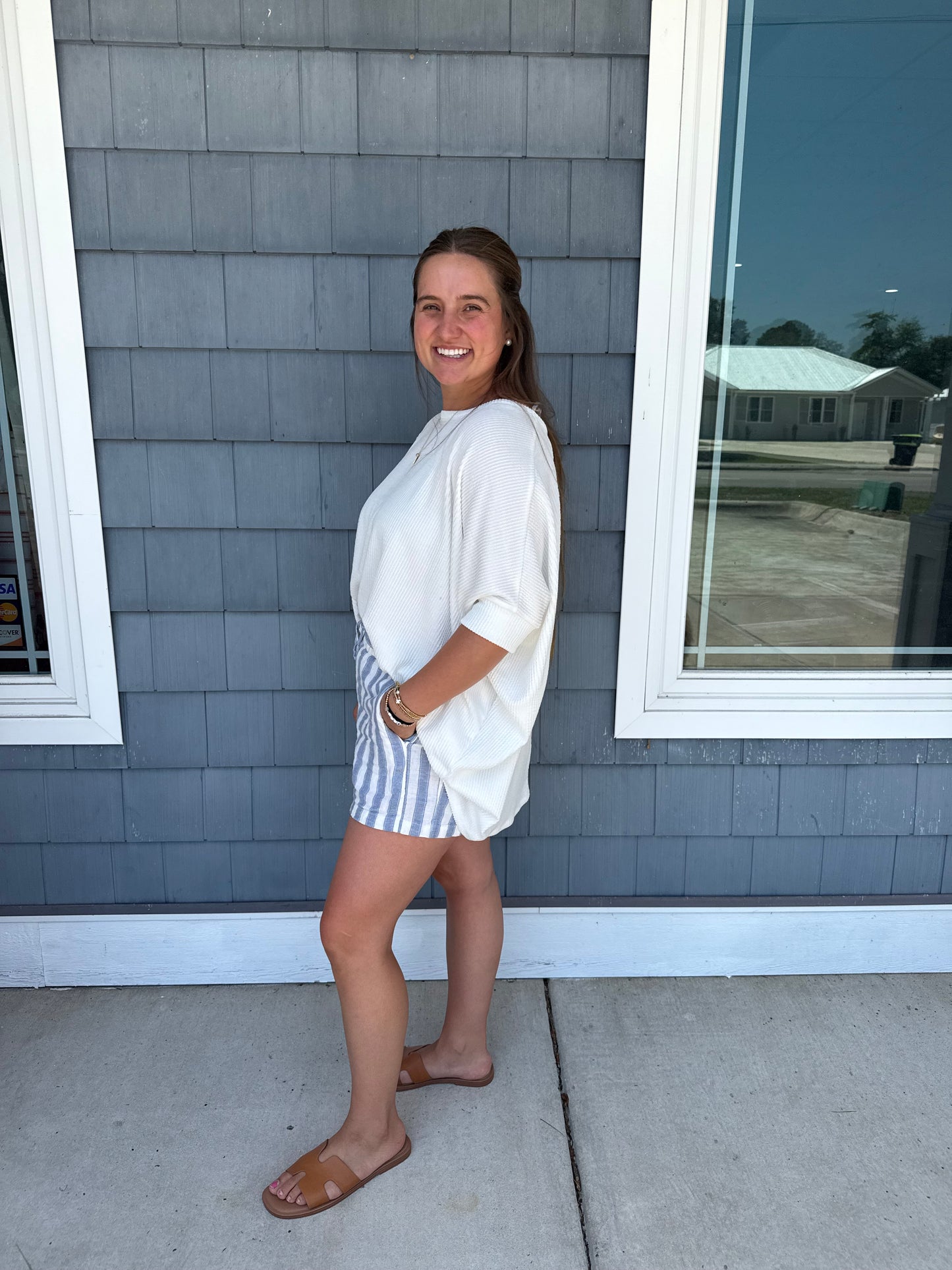 White Ivory Oversized Knit Top