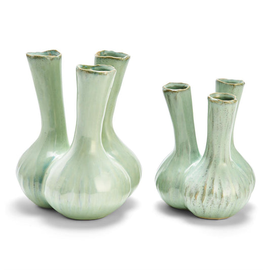 Small Celadon 3 Stem Vase