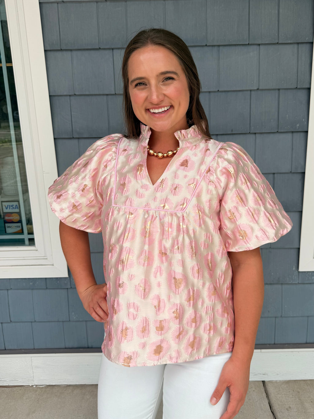 Pink Floral Babydoll Top