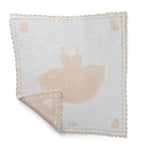 Barefoot Dreams Scalloped Receiving Blanket: Pink Tutu