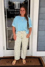 Floral Knot Barrel Jeans