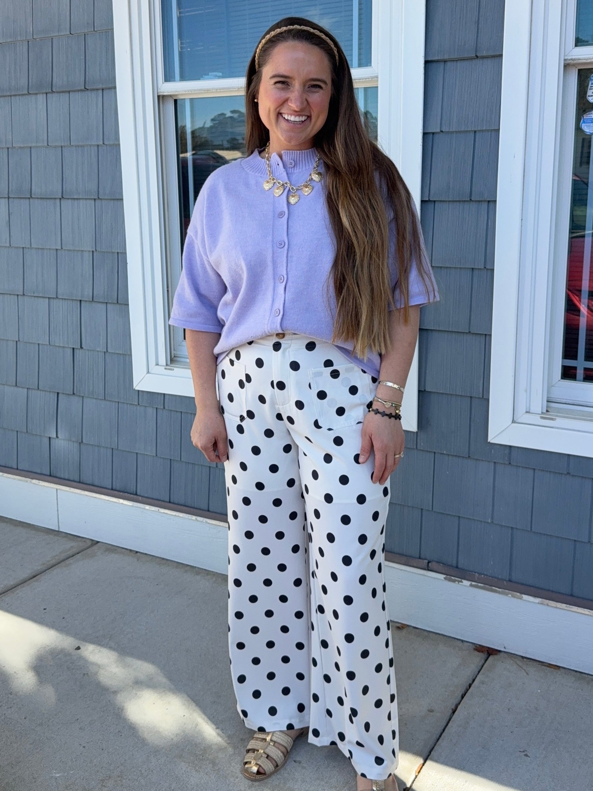 Black & White Polka Dot Pants