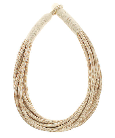 Beige Rope Necklace