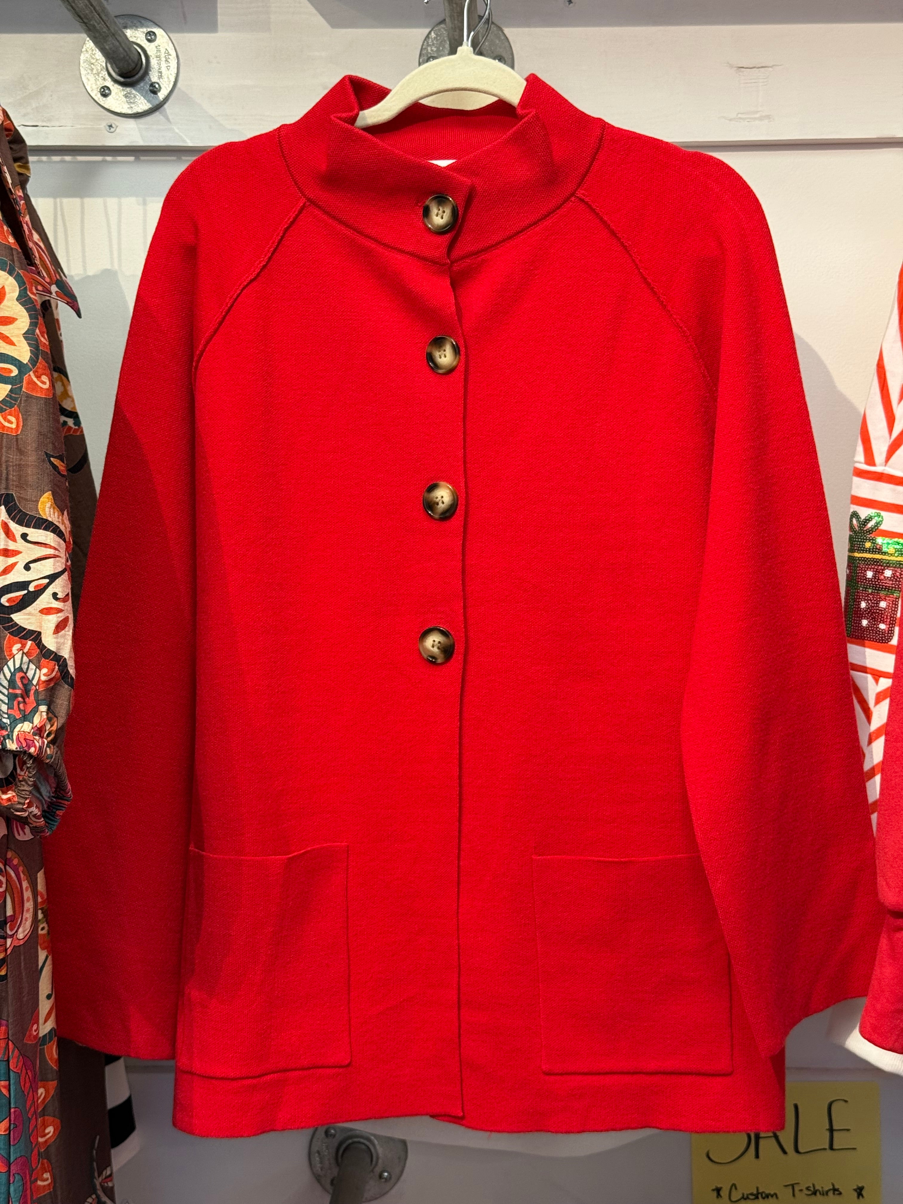 Red Collared Jacket