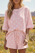 Pink Polka Dot Set