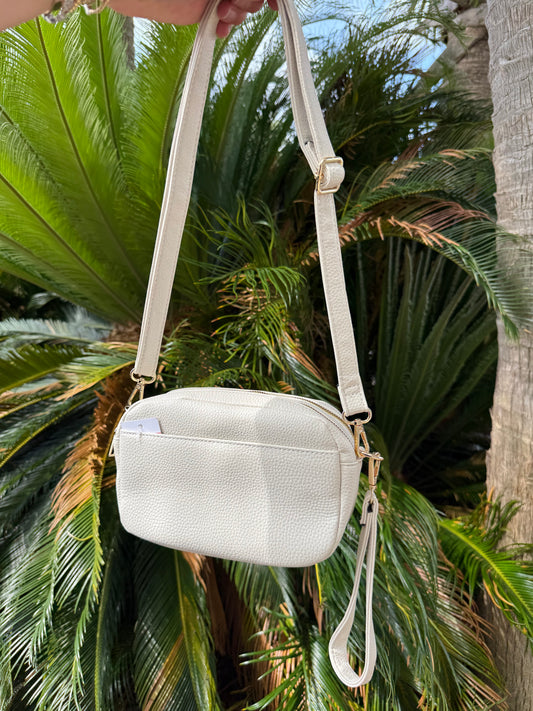 Ivory Luna Petite Luxe Pebble Vegan Leather Crossbody Bag