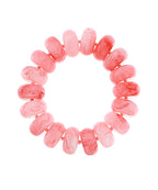 Chunky Marble Beaded Stretch Bracelet - Pink