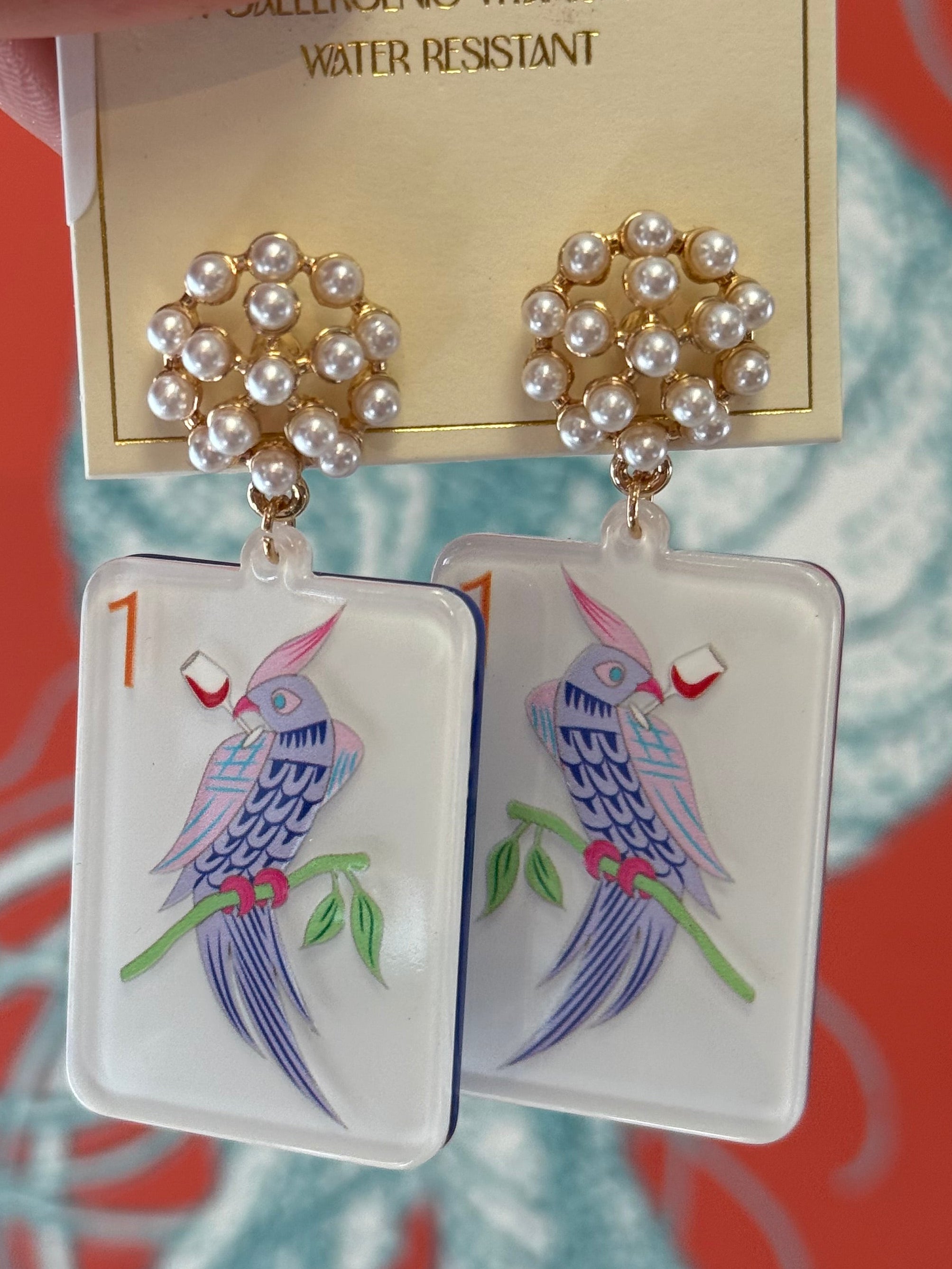 Mahjong Drop Earrings