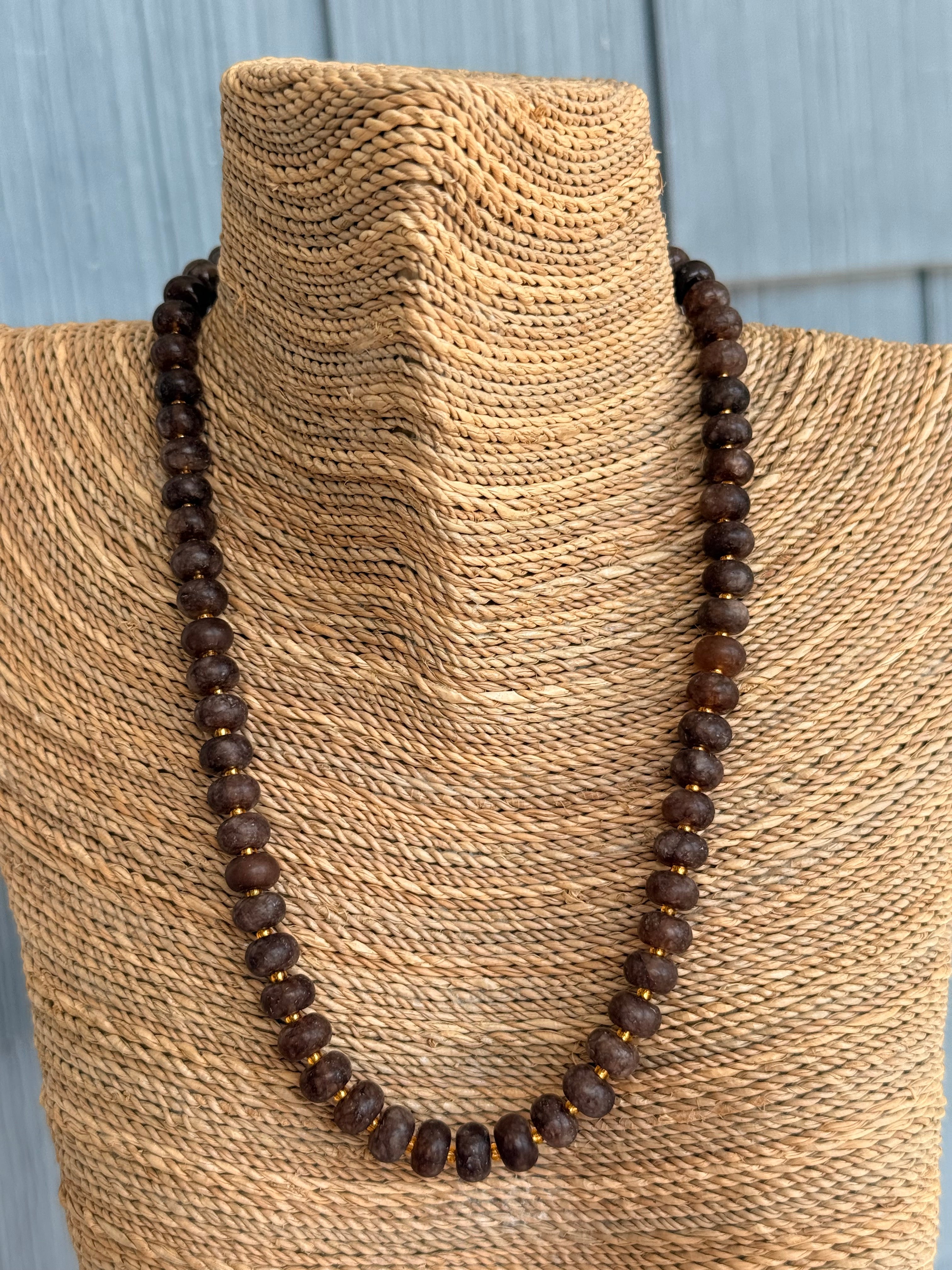 Brown Beaded Necklace