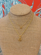 Shield Petite Necklace Gold Vermeil 8 mm Gracewear