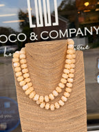 Cream Beaded Necklace