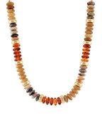 Light Brown & Gold Beaded Necklace