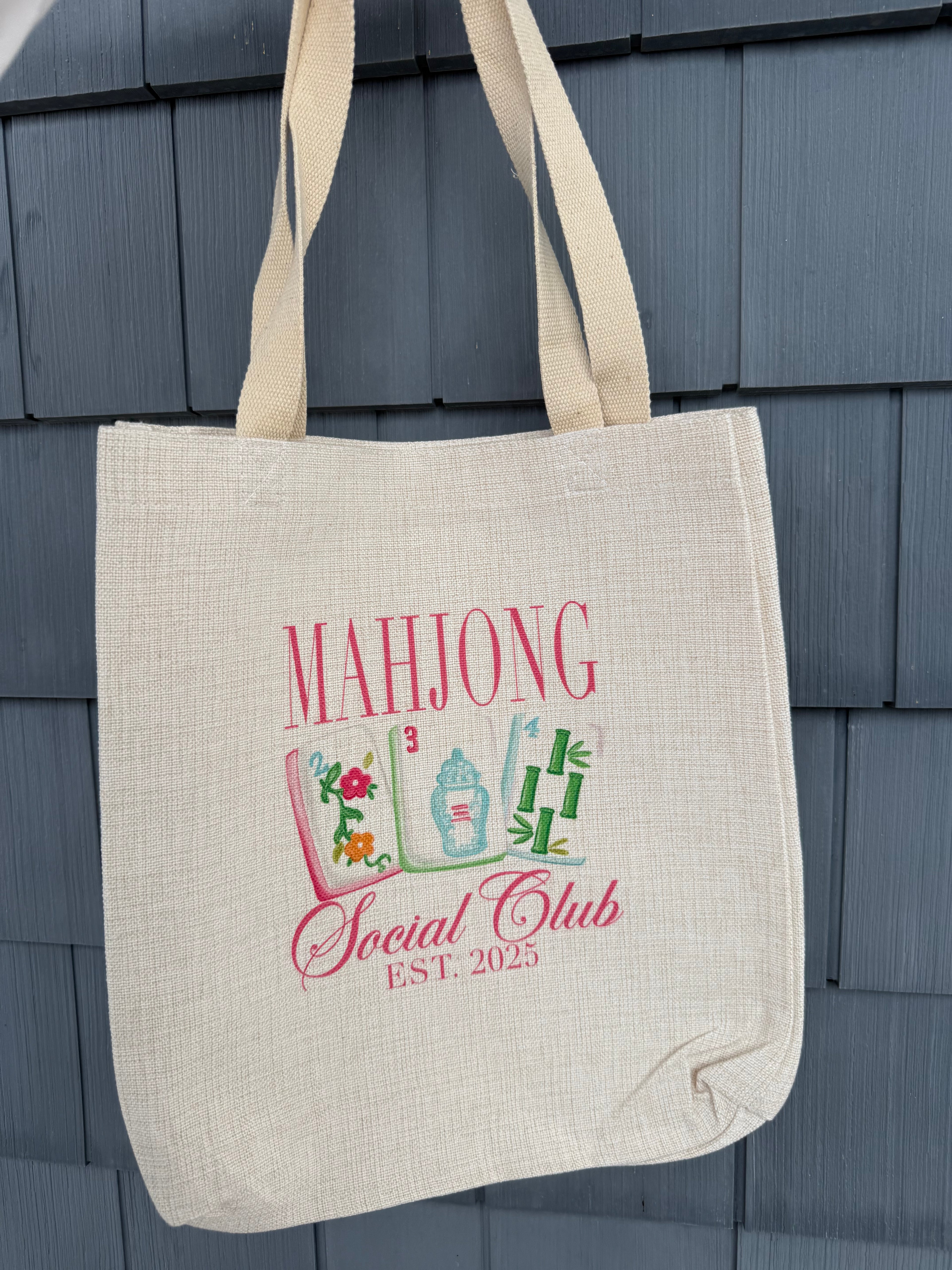 Mahjong Social Club Tote Bag