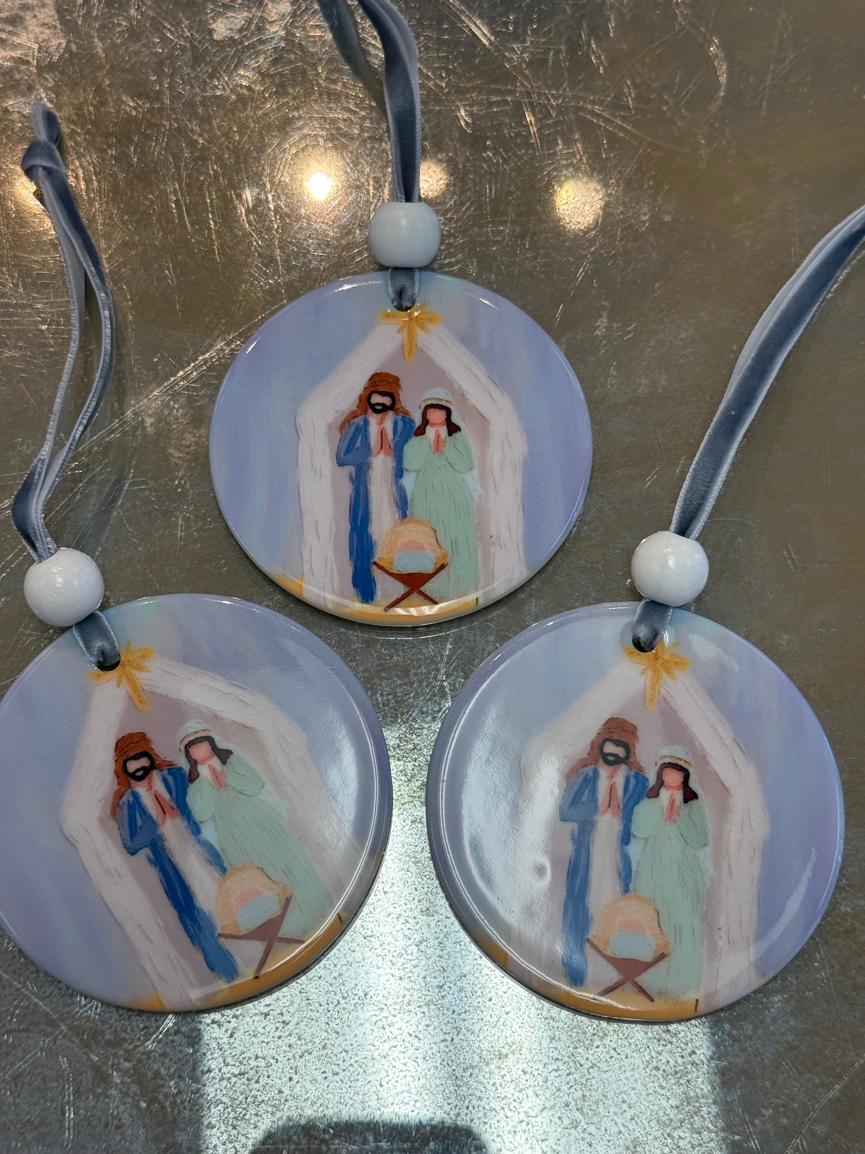 Jesus, Mary, Joseph Ornament
