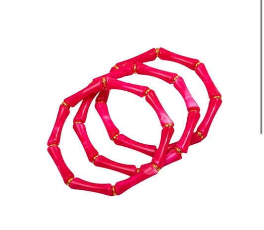 The Zola Bracelet- Deep Pink
