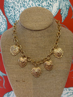 Multi Heart Charm Necklace