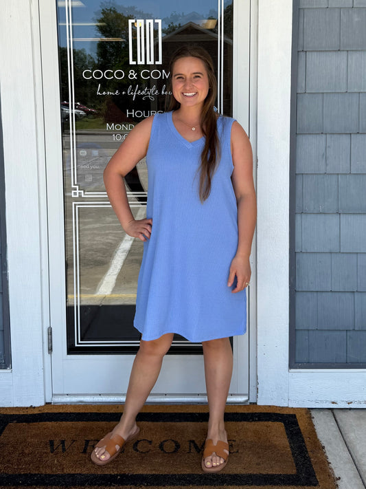 Periwinkle Blue Knit Dress