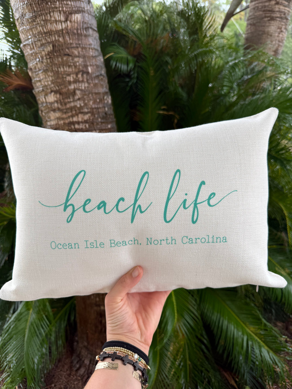 OIB Beach Life Lumbar Pillow 12x18