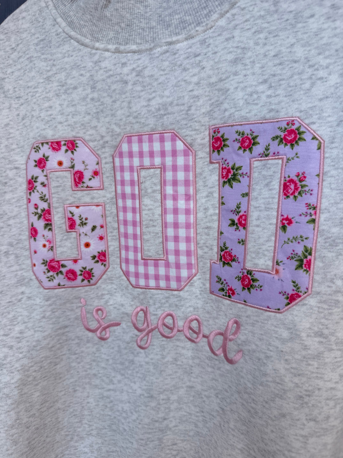 God is Good Embroidered Sweatshirt