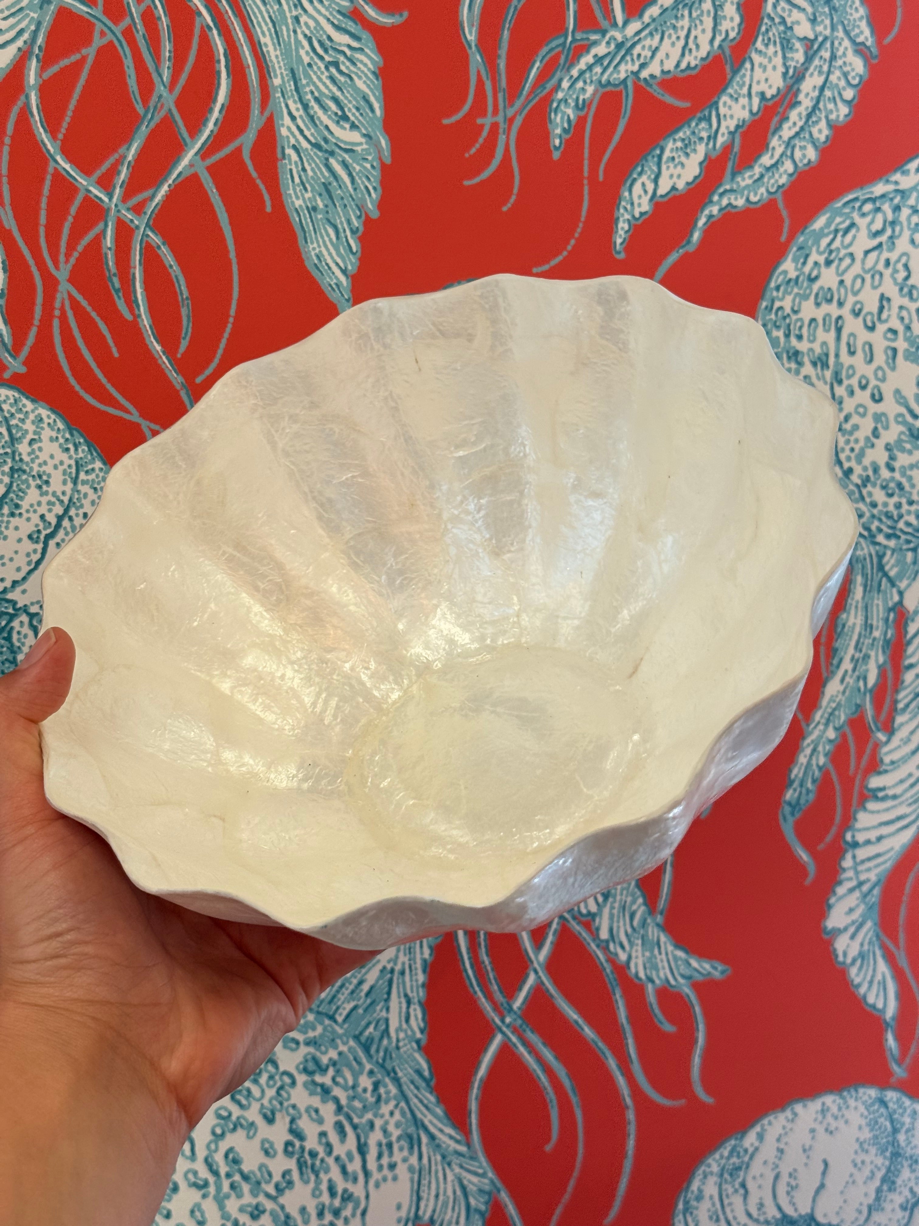 Natural Capiz Shell Bowl