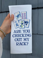 Checking Out My Rack Mahjong Kitchen Towel