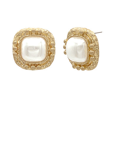 Pearl Dome Earrings