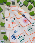 Tile Toss- Mahjong Tea Towel Geometry
