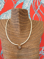 Gold Sparkle Necklace -White - Smith & Co.