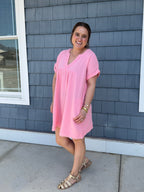 Pink Cotton Dress