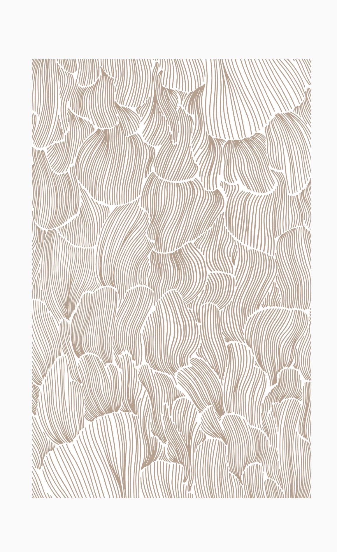Posh Petals Ambre Santal Tea Towel Geometry