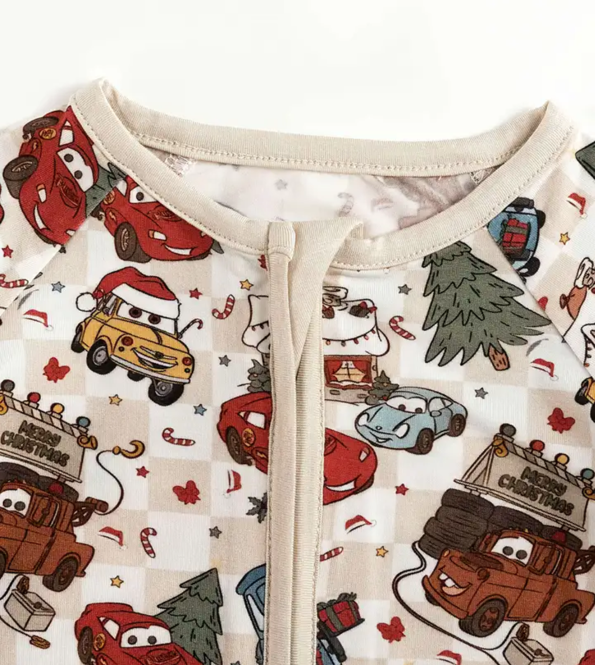 Lightning McQueen Christmas Tree Onesie
