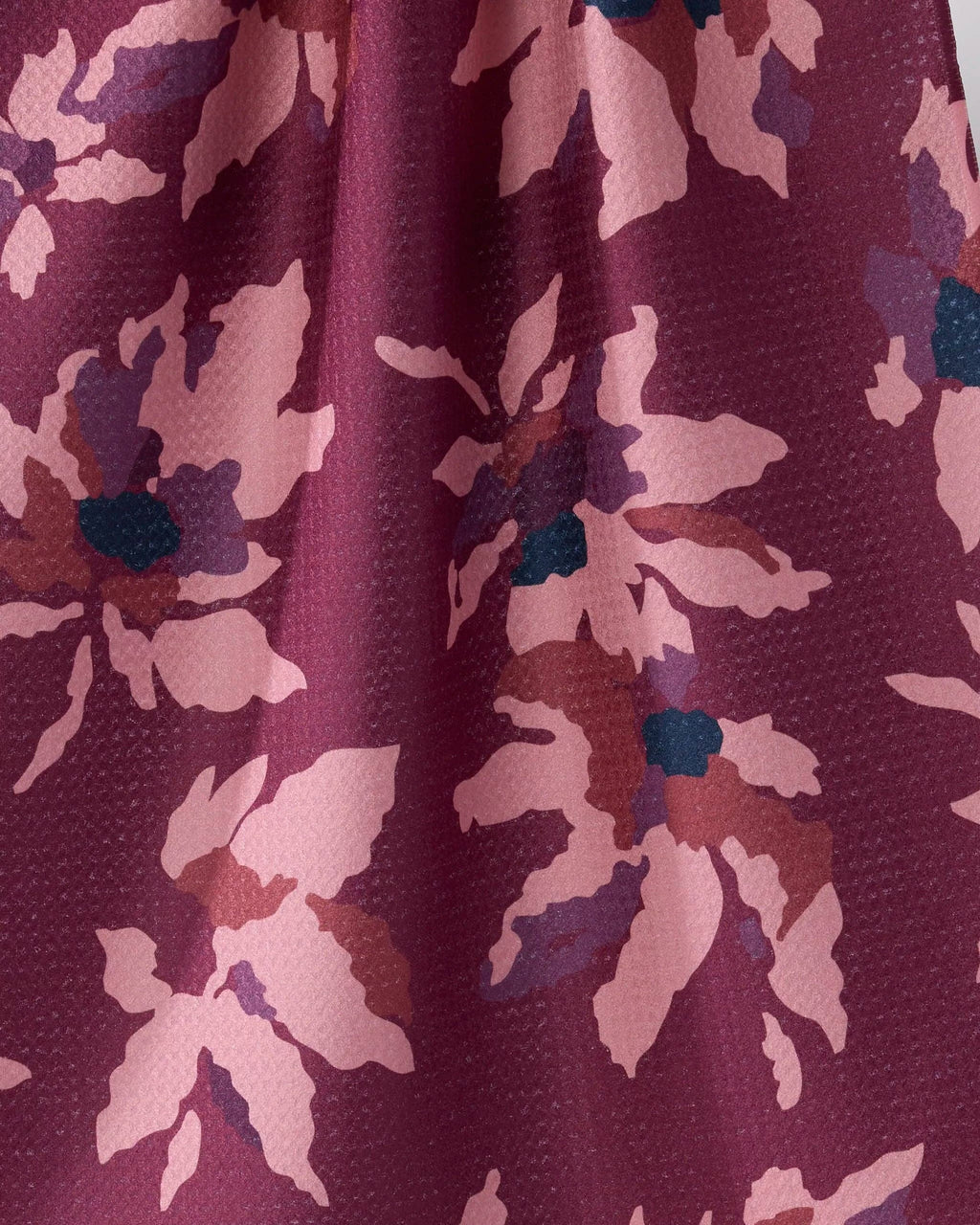 Mulberry Bloom Tea Towel Geometry