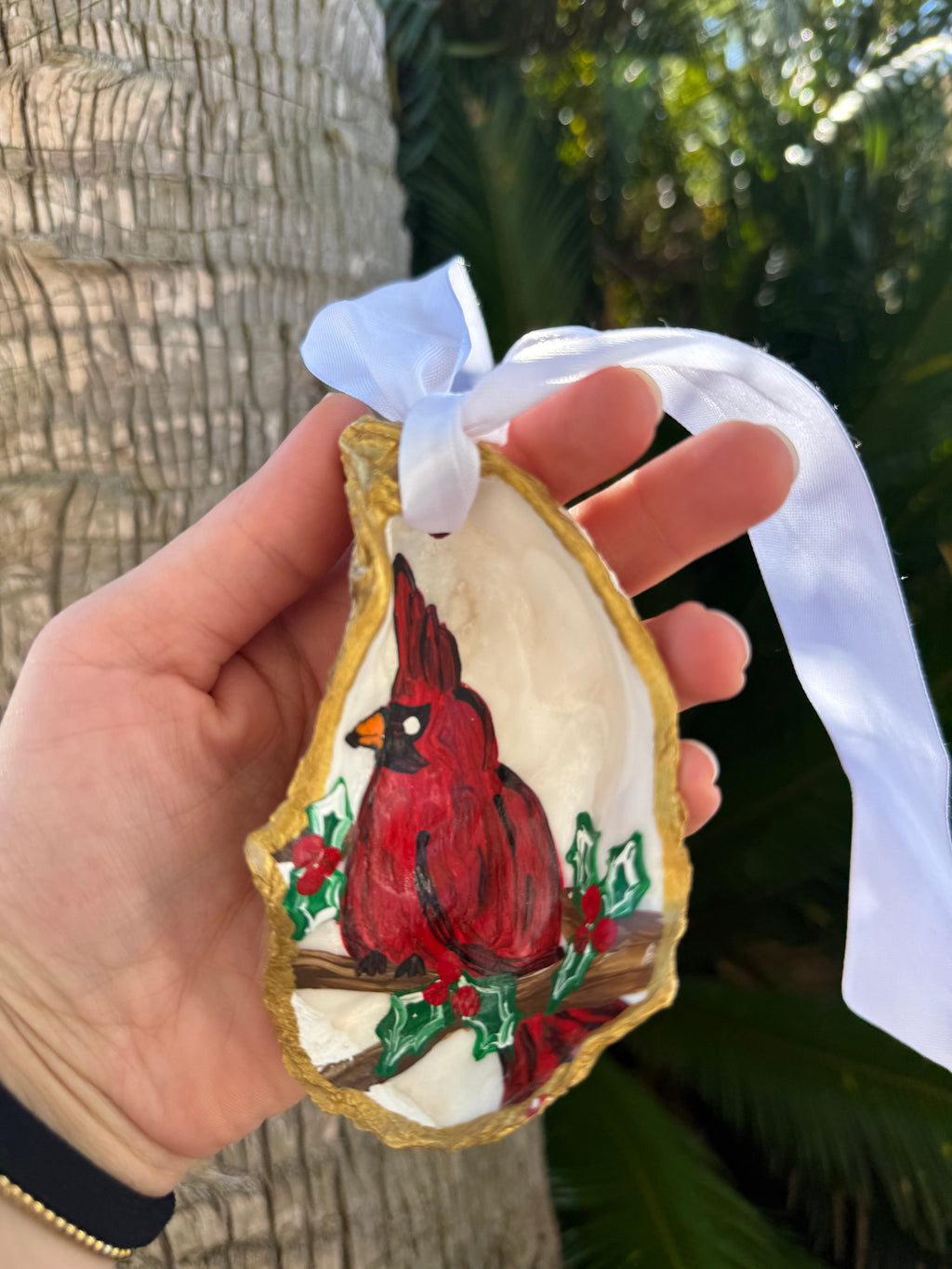 Handmade Red Bird Ornament