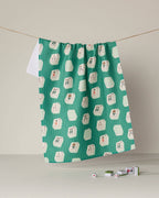 Tile Flow- Mahjong Tea Towel Geometry