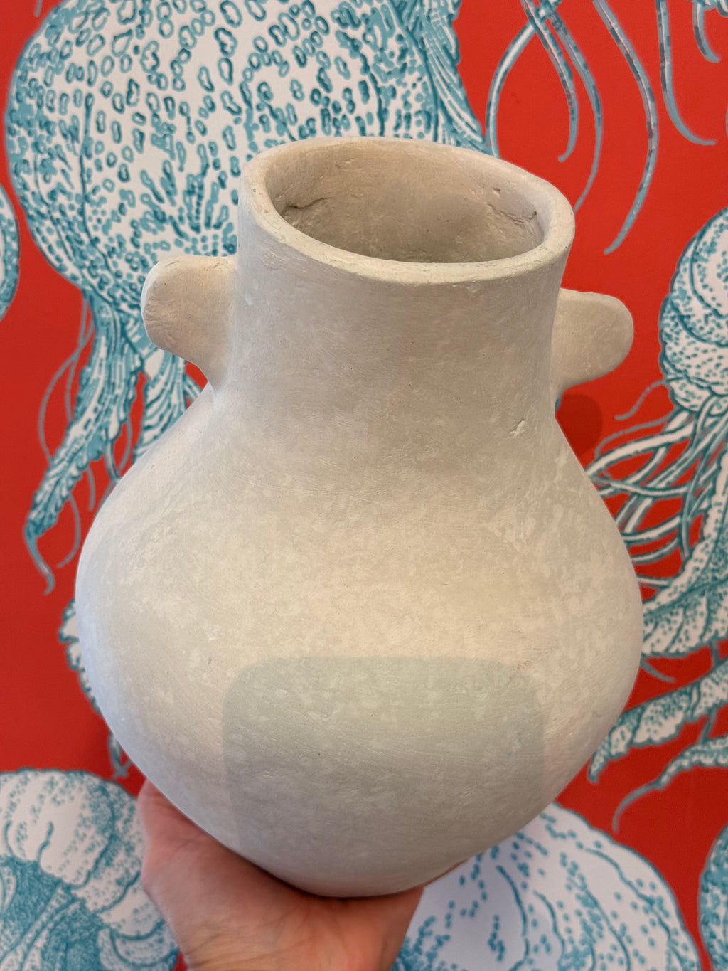 Clay Vase with Notches
