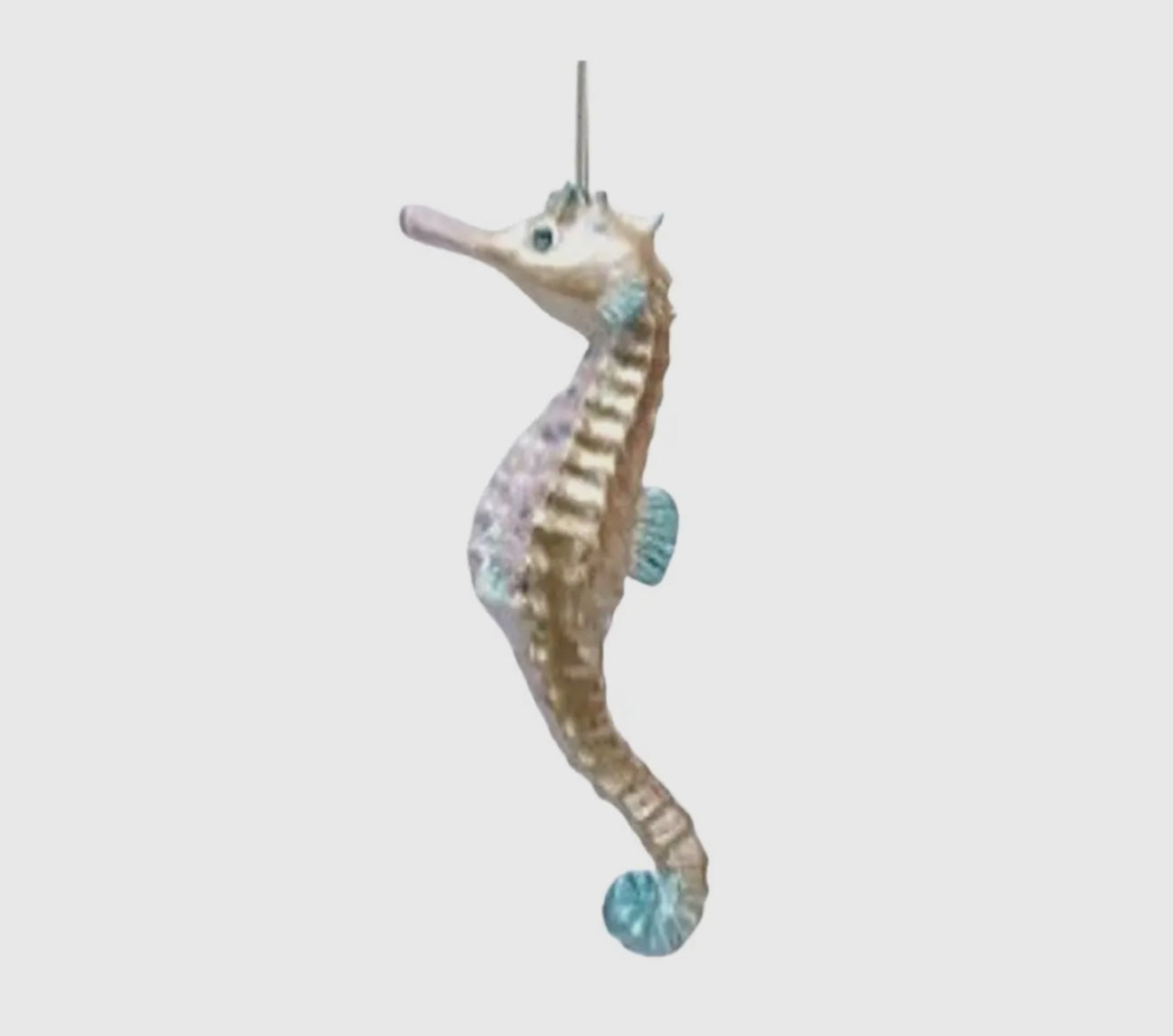 Seahorse Paint Resin Ornament