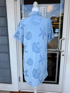 Blue Sea Scapes Eyelet Dress