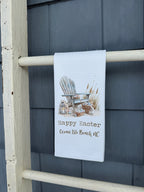 Happy Easter Ocean Isle Beach Waffle Kitchen Towel