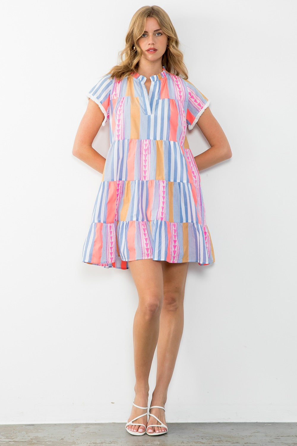 THML Super Sweet Striped Dress