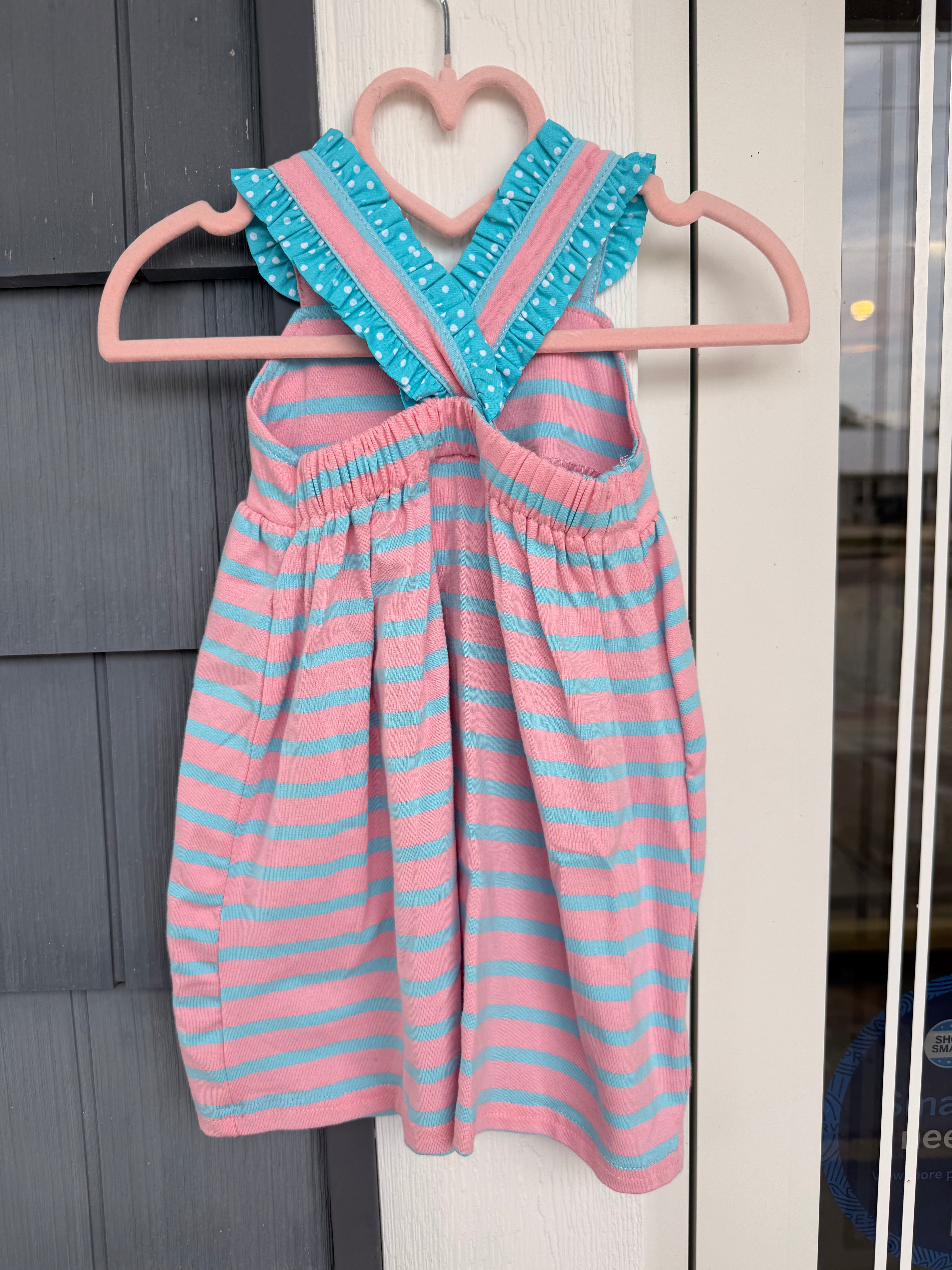 Under The Sea Mermaid Pink Knit Dress, Classic Whimsy 24M