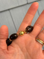Chunky Magnetic Link Necklace- Dark Brown- Smith & Co.