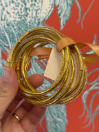 Gold Jelly Bangle Set