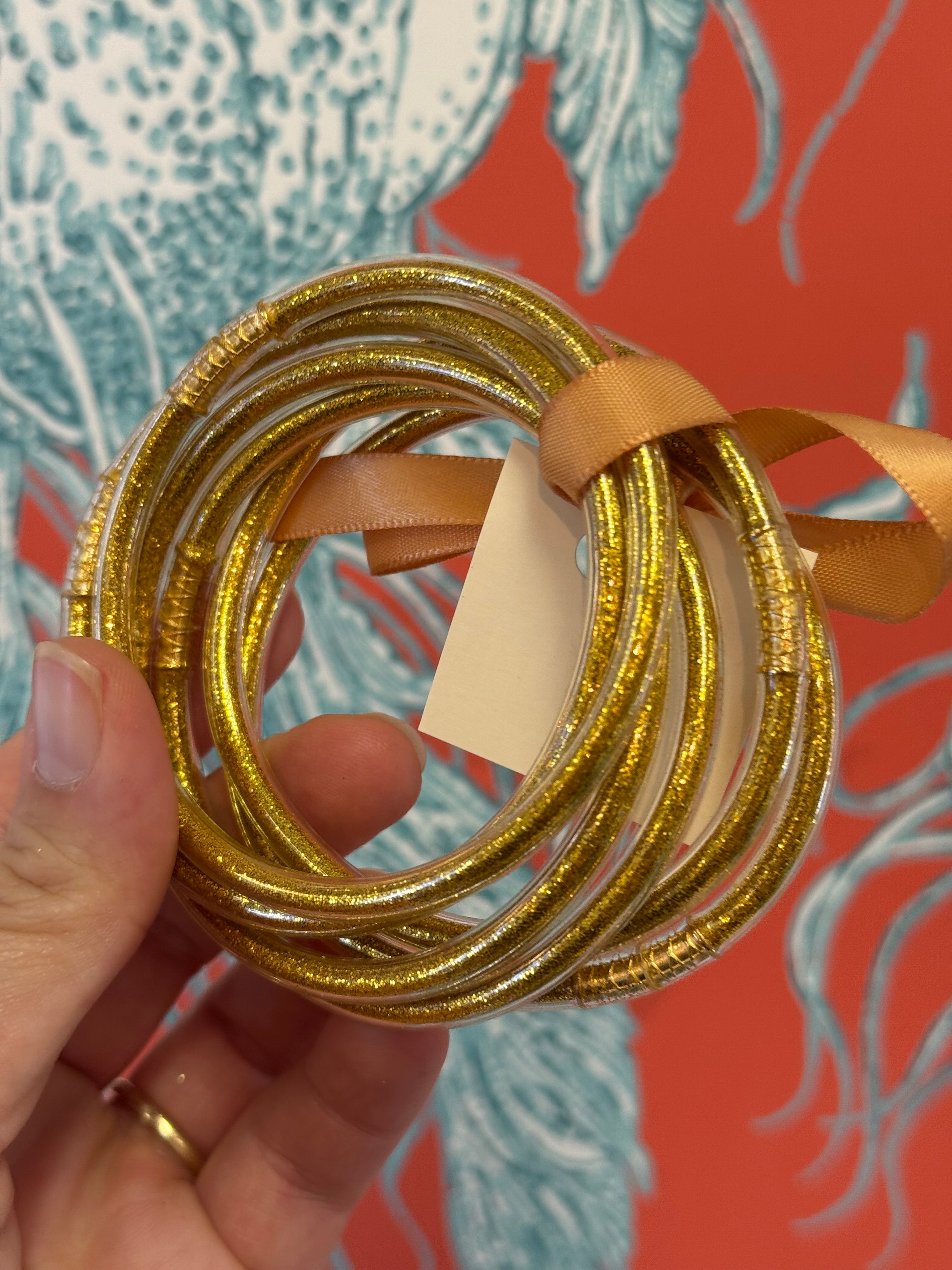 Gold Jelly Bangle Set