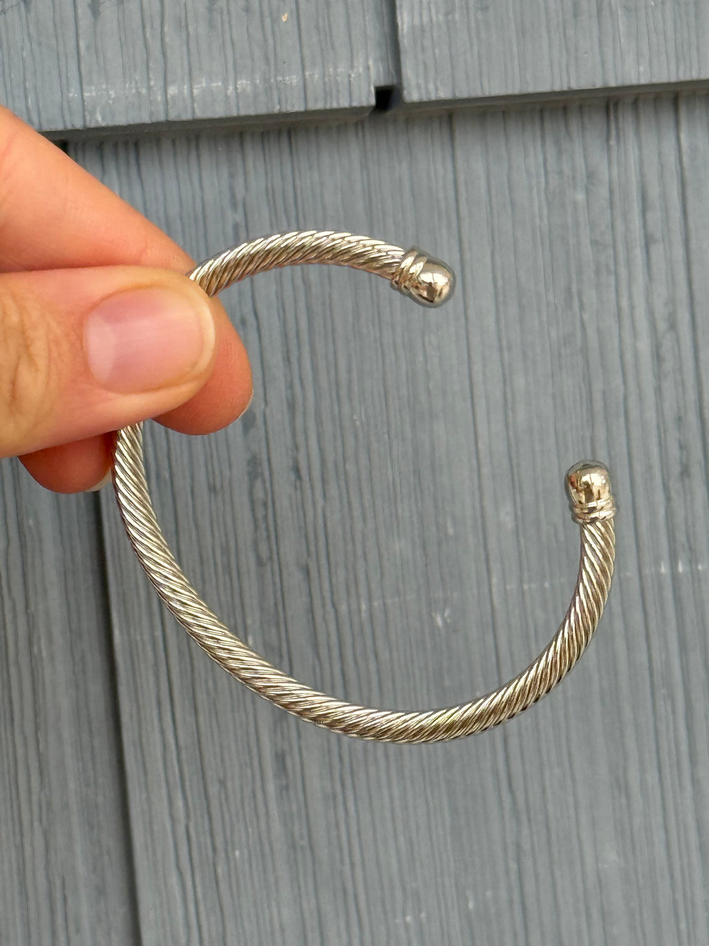 DY Dupe Silver Bangle