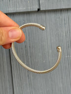 DY Dupe Silver Bangle